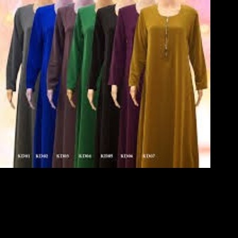 JUBAH ZIP TENGAH DEWASA