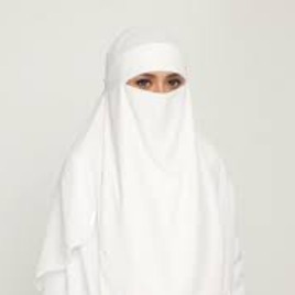 NIQAB OFFWHITE 2 LAYER