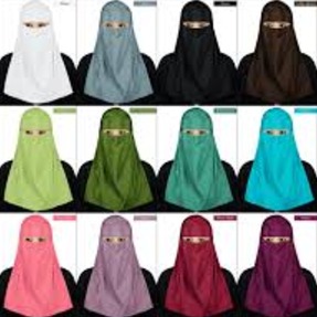 NIQAB COLOR 2 LAYER