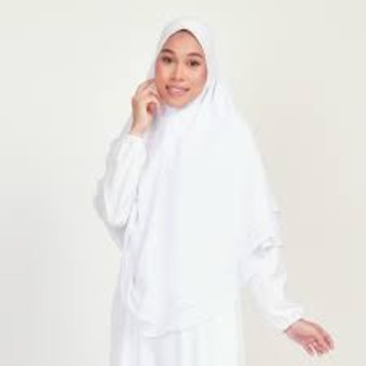 KHIMAR CHIFFON AWNING PUTIH