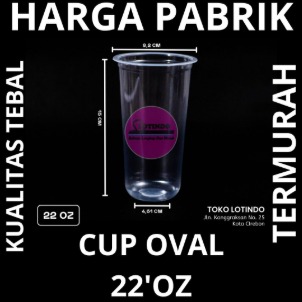 CUP OVAL 7gr UK 22'OZ isi 50pcs