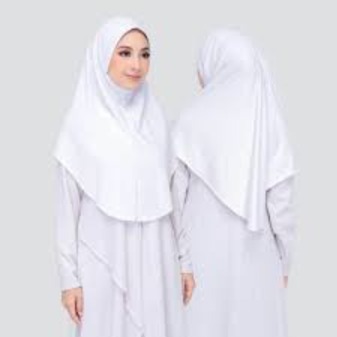 KHIMAR DENIM PUTIH XL