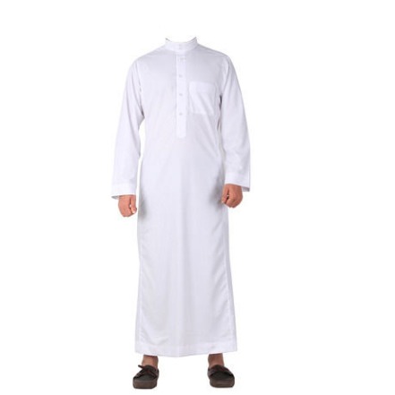 JUBAH AL-HERA NON COLLAR (PUTIH)