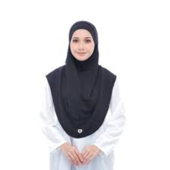 KHIMAR DENIM HITAM