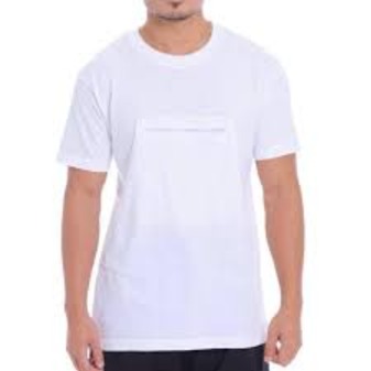 TSHIRT ZIP PUTIH