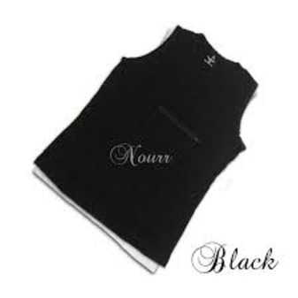 SINGLET ZIP HITAM
